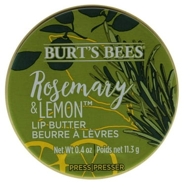 Rosemary and Lemon Lip Butter by Burts Bees for Unisex - 0.4 oz Lip Balm