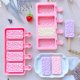 thumbnail image 4 of Molde rectangular creativo for paletas, molde de helado de silicona de 4 cavidades for hornear pasteles y chocolate, 4 of 4