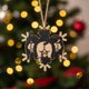thumbnail image 1 of Adorno Colgante de Copo de Nieve con Trasero de Gato | Adorno Navideño con Forma de Trasero de Gato | Amuleto Navideño con Huella de Pata | Regalo Único para Amantes de Los Gatos | Decoración Festiva, 1 of 2