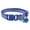 Royal Blue, variant on UDIYO Pet Collar Plaid Pattern Multiple Colors Vibrant Buckle Bells Small Dog Cat Regular Collar Pet Accessories
