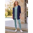 thumbnail image 2 of Roaman's Women's Plus Size Fleece Zip Hoodie Sweatshirt, 2 of 6