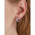 thumbnail image 3 of Pendientes de Aro Silvora con Números Romanos Pequeños de Plata Esterlina Hip Hop Regalo Navidad Día del Padre, 3 of 8