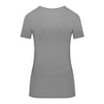 thumbnail image 5 of ACTIVE UNIFORMS SCRUBS Women's Short Sleeve Round-Neck T-Shirt Under Scrub (Gray, X-Large), 5 of 6