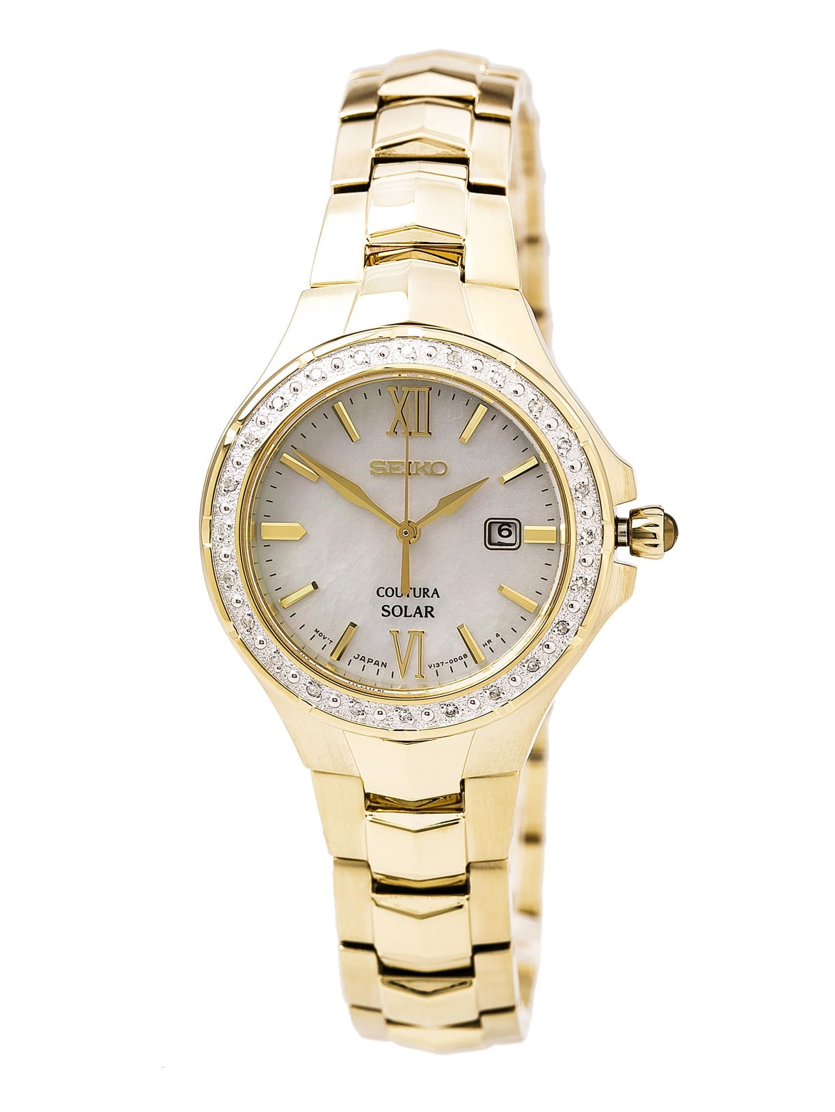 Seiko Women's SUT242 Coutura Analog Display Japanese Quartz Gold Watch
