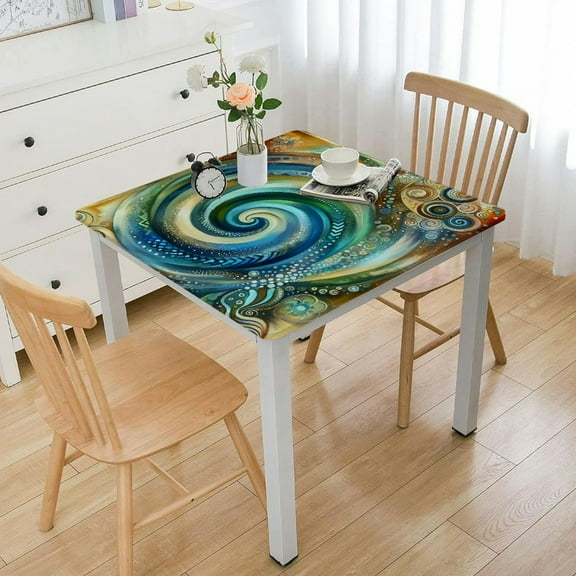 BANET Kelp Forest Rectangle Tablecloth White