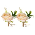 thumbnail image 4 of PAMINGONO Boutonniere for Groom with Forest Style Decorative Corsage for Wedding 2Pcs, 4 of 8