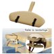 thumbnail image 3 of Cómoda colgante para reposabrazos, de , cama con reposabrazos de estante suave, esponja de relajación, esponja ajustable de material cuero, Beige Yinane tablero de la honda, 3 of 8