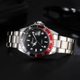 thumbnail image 3 of Fsqjgq Watches for Men Classic Stainless Steel Date Sport Quartz Analog Wrist Watch Mens Dress Watches Red, 3 of 8