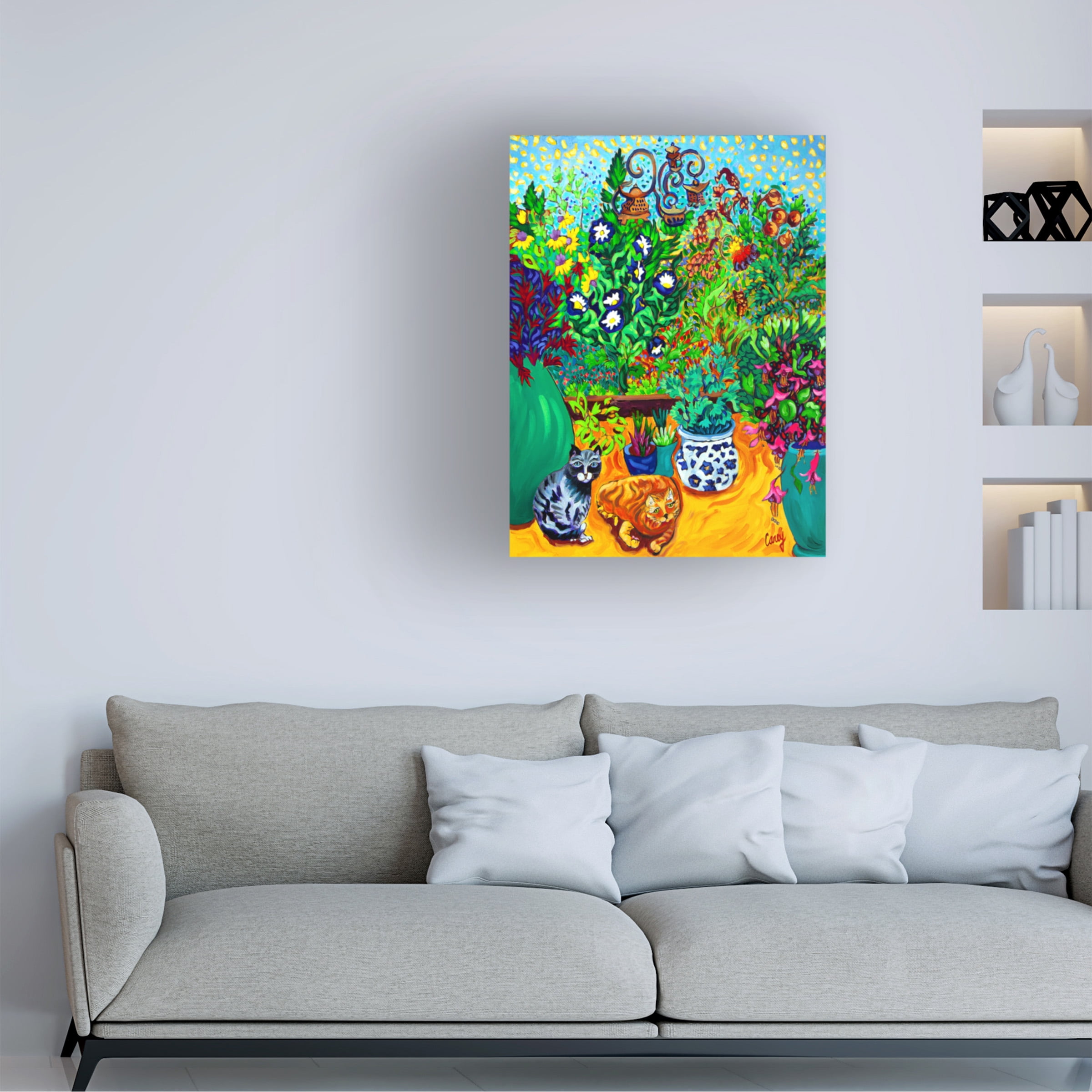 Cathy Carey 'Los Gatos Garden' Canvas Art