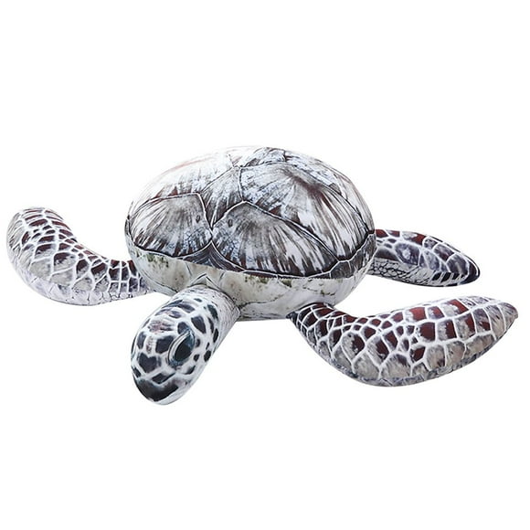 Realistic Ocean Sea Turtle Tortoise Plush Soft Stuffed Animal Doll Kids Toy Gift