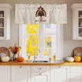 thumbnail image 2 of Give Thanks Valances for Windows, 42 x 18in, Thanksgiving Turkey Fall Linen Texture Rod Pocket Kitchen Valance Curtain Light Filtering Window Treatments for Living Room Bedroom, 1 Panel, 2 of 7