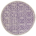 thumbnail image 5 of SAFAVIEH Cambridge Leslie Geometric Wool Area Rug, Purple/Ivory, 10' x 14', 5 of 11