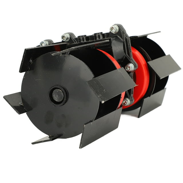 10cm Weeding Wheel Universal Aluminum Iron Deep Plowing Wheel with Upgrade Performance, Simple for Grass Mower Tiller Scarifier