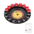 thumbnail image 2 of Shot Drinking Game Set, Multifunctional Endless Fun 2 Metal Balls Portable Shot Glass Wheel Game  for Bar, 2 of 8