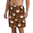 thumbnail image 2 of Pofeuu Cute Sloths Bear Relaxing In Coffee Cup Prin Men's Swim Trunks Quick Dry Bathing Suit Swimming Board Shorts Mesh Lining Beach Swimwear-3X-Large, 2 of 6