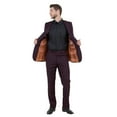 thumbnail image 3 of Plum Men's 2pc Suit Slim-Fit w/ Pick Stitch, 3 of 4
