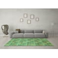 thumbnail image 3 of Ahgly Company Indoor Rectangle Abstract Turquoise Blue Modern Area Rugs, 5' x 8', 3 of 4