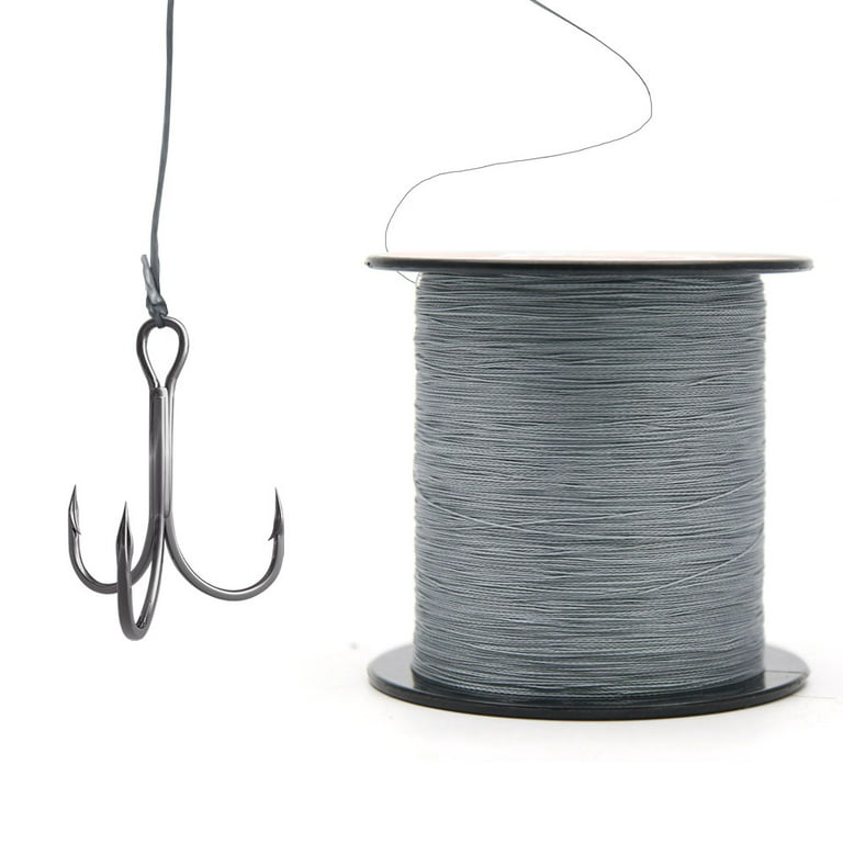 Originalsourcing 328Yds Fishing Line No Stretch PE Braided Line Spool Reaction  Tackle Gray Fishing Lines- 30Ib 