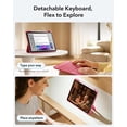 thumbnail image 3 of Funda con teclado ESR para iPad de 11 pulgadas de décima generación con panel táctil, color rosa, 3 of 9