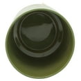 thumbnail image 2 of Sagebrook Home Ceramic 10" Planter On Wooden Stand, Olive, Round, Ceramic, Contemporary, 10"L X 10"W X 11"H, Striped, 2 of 8