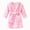 Pink, variant on zuwimk Kids Hooded Bathrobe Girls Soft Plush Hooded Flannel Pajamas Sleepwear Boys Spa Robe(Grey,2-3 Years)