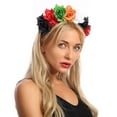 thumbnail image 4 of Teissuly Headband Halloween Headdress Rose Flower Prom Accessories, 4 of 5