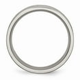 thumbnail image 2 of Solid Titanium Grooved 6mm Matte Brushed Finish Wedding Band Ring Size 6, 2 of 7