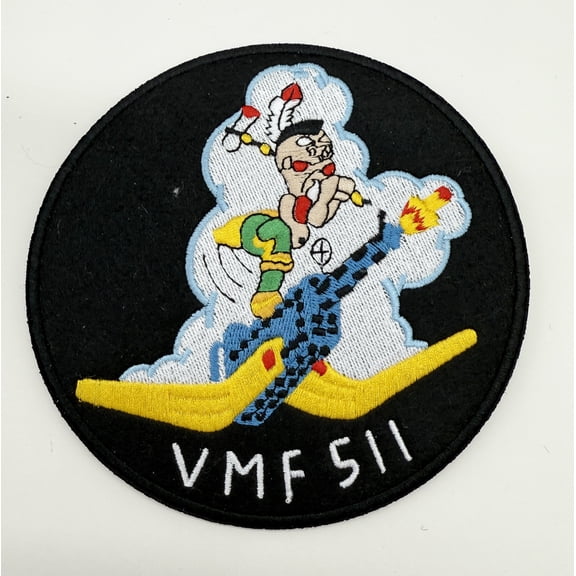 VMF-511 WWII Patch Plastic Backing, 5"