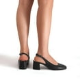 thumbnail image 6 of BURUDANI Womens Slingback Low Chunky Heels Pumps Square Toe Block Dress Shoes, 6 of 8