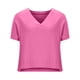 thumbnail image 3 of Puntoco 2024, tops de moda de verano para mujer, blusas holgadas informales de Color sólido con cuello redondo y manga corta, 3 of 5