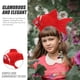 thumbnail image 4 of EeaseMX Diadema de pez dorado estereoscópica para niños, tocado para fiesta de jardín de infantes, disfraz de Halloween, cosplay, espectáculo de cabello (rojo), 4 of 8