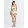 thumbnail image 2 of Free Assembly Women's and Women’s Plus Cheeky High Waisted Bikini Swim Bottoms, Sizes XS-1X, 2 of 5