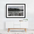 thumbnail image 2 of Thje Frozen Lake at Sunset - Pennsylvania Photography Lake Forest Nature Woodland Water Scenic Moody Black Framed Wall Art Print 24 x 36 inches, 2 of 4