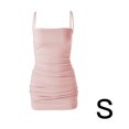 thumbnail image 1 of Vestido de verano sin mangas con cuello barco para mujer, vestido ajustado para club nocturno, rosa, S Eigraketly AP1098-25B, 1 of 7