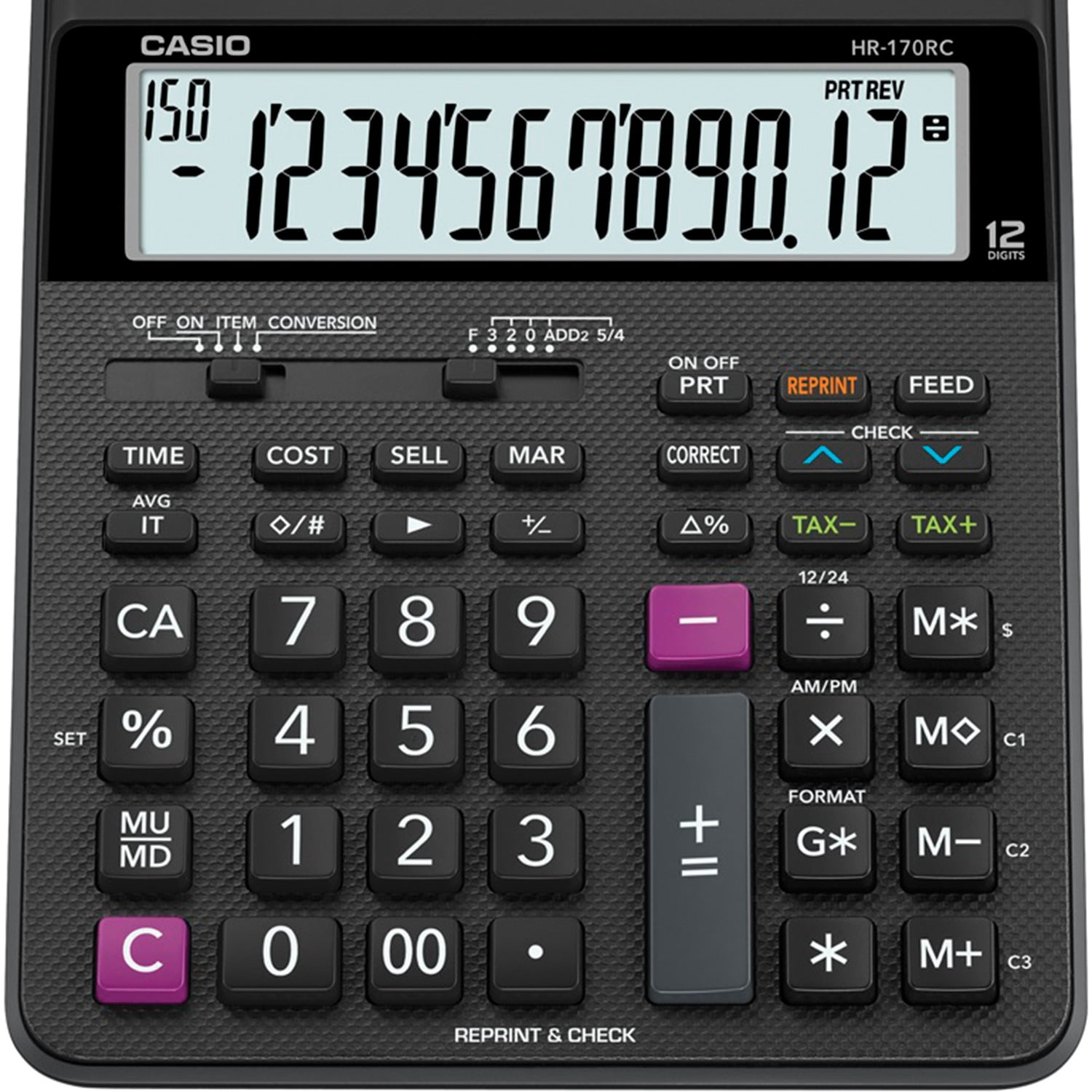 Casio HR-170RC Mini Desktop Printing Calculator
