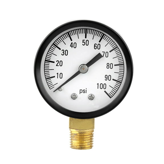 0-100 PSI 1/4" Well Pump Pool Spa Filter Water Pressure Gauge Low Lead Side Moun