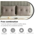 thumbnail image 6 of Lovote 2PCS Velvet Headboard Pillow for Queen Size Bed 23.6" x 29.5" Coffee - Bed Rest Reading Pillow, Long Backrest Cushion for Sofa, Daybed, Tatami, Bay Window, 6 of 8