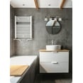 thumbnail image 7 of Kira Home Asher 32" 4-Light Farmhouse Vanity / Bathroom Light + Funnel Glass Shades, Smoked Birch Finish, 7 of 7