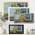thumbnail image 4 of Designart 'Still Life With Orange Flowers In Vase At The Window' Traditional Framed Art Print, 4 of 4