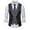 Black, variant on Abomasnow Men's Double Breasted Suit Vests Casual 2-in-1 Business Vests Slim Fit Color Blocking Waistcoat for Wedding Groom Dating on Clearance