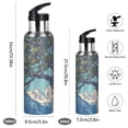 thumbnail image 2 of Yayeee 20oz Insulated Water Bottle Double Wall Stainless Steel with Flip Straw Lid, Blue Tree, 2 of 7