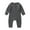 Gray, variant on Esaierr Infant Baby Boys Spring Fall Jumpsuits for Newborn Toddler Boys Long Sleeve Buttons Romper Pants Onesie Bodysuit Pajamas Clothes for 0-18M