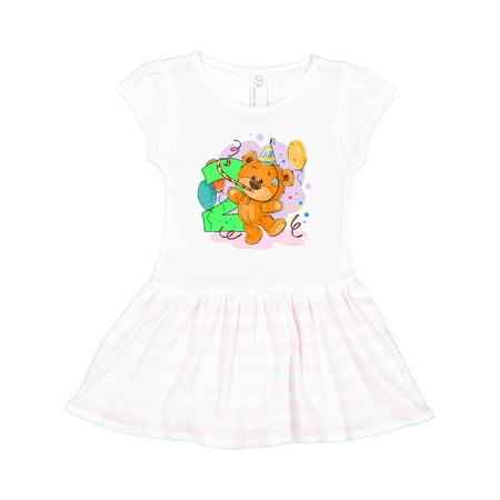 

Inktastic 2nd Birthday Teddy Bear Gift Toddler Girl Dress
