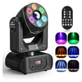 thumbnail image 2 of Loomza LED Moving Head Stage Light Sound Activated DJ Disco Party Spotlight, 2 of 6