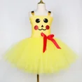 thumbnail image 4 of Disfraz de monstruo de bolsillo Pikach para niñas, vestido de tutú de dibujos animados amarillo, disfraces de Anime para Halloween, vestido de fiesta de carnaval para niños, 4 of 5