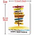 thumbnail image 4 of Tarjeta de cumpleaños Mcduldul Brother con sobre y pegatina de 20 x 13 cm, 4 of 6