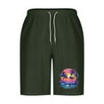 thumbnail image 4 of LOVZFMLL Men's Swim Trunks, Hawaiian Print Men's Sports Casual Beach Shorts Board Shorts Bathing Suit Swimwear Pants with Pockets Army Green L, 4 of 5