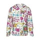 thumbnail image 1 of Fotbe Peace Love and Dove Flower Power Chaqueta con Protección Solar UPF 50+ para Hombre y Mujer, Camisa con Capucha y Bolsillos-3X-Large, 1 of 7