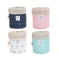 thumbnail image 2 of Travel Bag Round Cylinder Cosmetic Bag Pull Rope Bag Oxfords Cloth Travel Storage Bag Pack Up Instantly Easy to Clean, 2 of 8