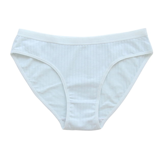 Puntoco Ropa interior breve para mujer, calzoncillos de ocio transpirables de tiro medio de color liso a la moda para mujer